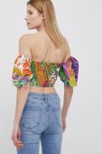 Бавовняна блузка Desigual жіноча візерунок колір барвистий