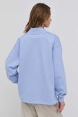 Бавовняна кофта Samsoe Samsoe жіноча  однотонна колір блакитний