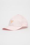Кепка Guess колір рожевий з аплікацією (1964666)
