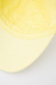 Бавовняна кепка Pepe Jeans Lucia Cap колір жовтий з аплікацією
