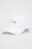 Бавовняна кепка Roxy колір білий з аплікацією