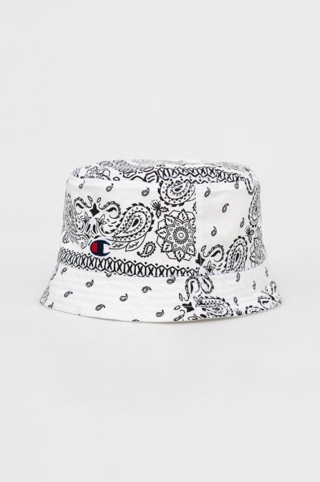 Двосторонній бавовняний капелюх Champion 805505 колір білий з бавовни