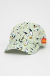 Кепка Ellesse X Looney Tunes колір зелений візерунок