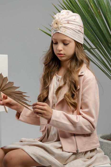 Дитяча шапка Jamiks колір рожевий з тонкого трикотажу (2139695)