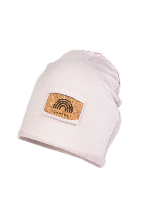 Дитяча шапка Jamiks колір рожевий з тонкого трикотажу (2032068)