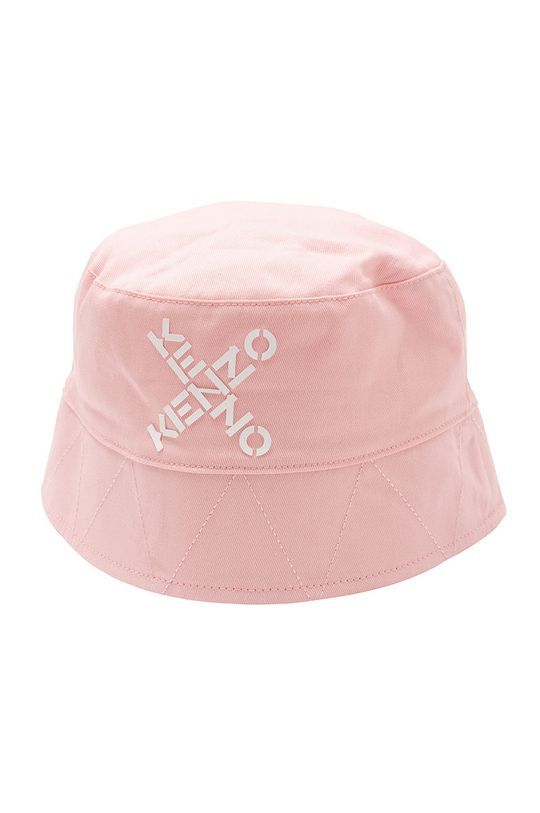 Дитячий капелюх Kenzo Kids колір рожевий з бавовни