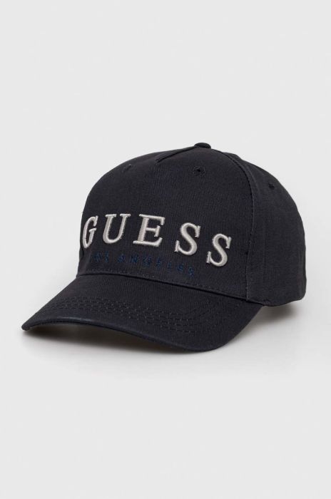 Кепка Guess колір чорний візерунок (2942174)