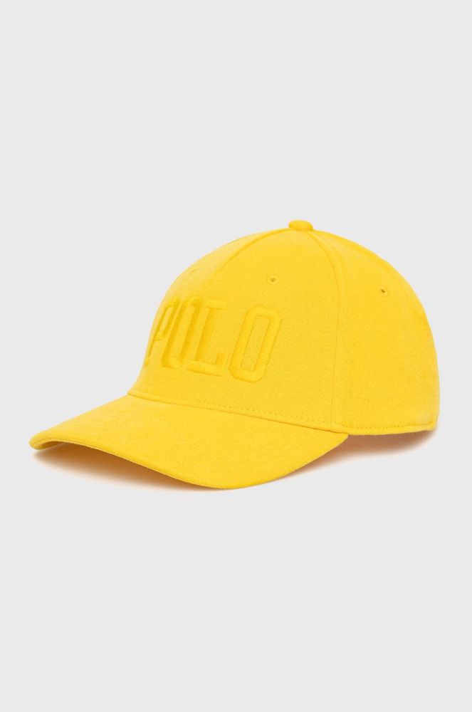 Кепка Polo Ralph Lauren колір жовтий однотонна