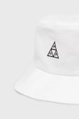 Бавовняний капелюх HUF колір білий з бавовни