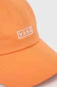 Бавовняна кепка Vans колір помаранчевий з аплікацією VN0A36IUYST1-MELON