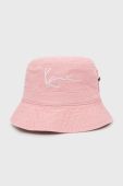 Бавовняний капелюх Karl Kani колір рожевий з бавовни KA2210221-rose