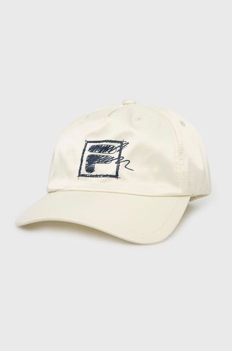 Кепка Fila колір бежевий з принтом