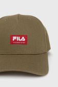 Кепка Fila колір зелений з аплікацією (2610281)