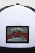 Кепка Helly Hansen колір білий з аплікацією 67155-001