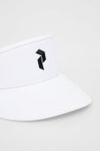 Козирок від сонця Peak Performance колір білий з аплікацією