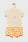 Дитячий бавовняний комплект United Colors of Benetton колір помаранчевий (2333007)