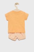 Дитячий бавовняний комплект United Colors of Benetton колір помаранчевий (2332992)