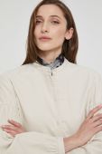 Вельветова сорочка Samsoe Samsoe жіноча колір прозорий regular класичний комір