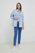 Джинсова сорочка Lee жіноча regular класичний комір колір блакитний (2017483)