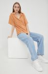 Сорочка Sixth June жіноча колір помаранчевий relaxed класичний комір