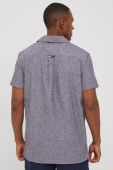 Сорочка з домішкою льону Tommy Jeans чоловіча колір сірий regular