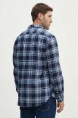 Бавовняна сорочка Woolrich чоловіча regular комір button-down CFWOSI0073MRUT2909-31032 колір темно-синій