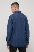 Джинсова сорочка Solid чоловіча regular класичний комір колір блакитний