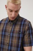 Бавовняна сорочка Vans чоловіча regular комір button-down колір барвистий
