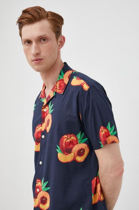 Сорочка Selected Homme чоловіча колір синій regular