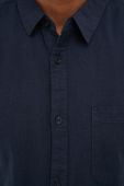 Сорочка з домішкою льону Brave Soul чоловіча колір синій regular класичний комір