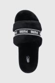Тапочки Puma Puma Fluff 384937 колір чорний