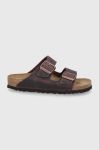 Шкіряні шльопанці Birkenstock Arizona жіночі колір коричневий Narrow Width 52533-Oil.hab