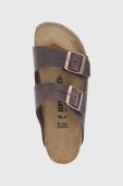 Шкіряні шльопанці Birkenstock Arizona жіночі колір коричневий Narrow Width 52533-Oil.hab