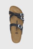 Замшеві шльопанці Birkenstock Franca жіночі колір чорний Narrow Width