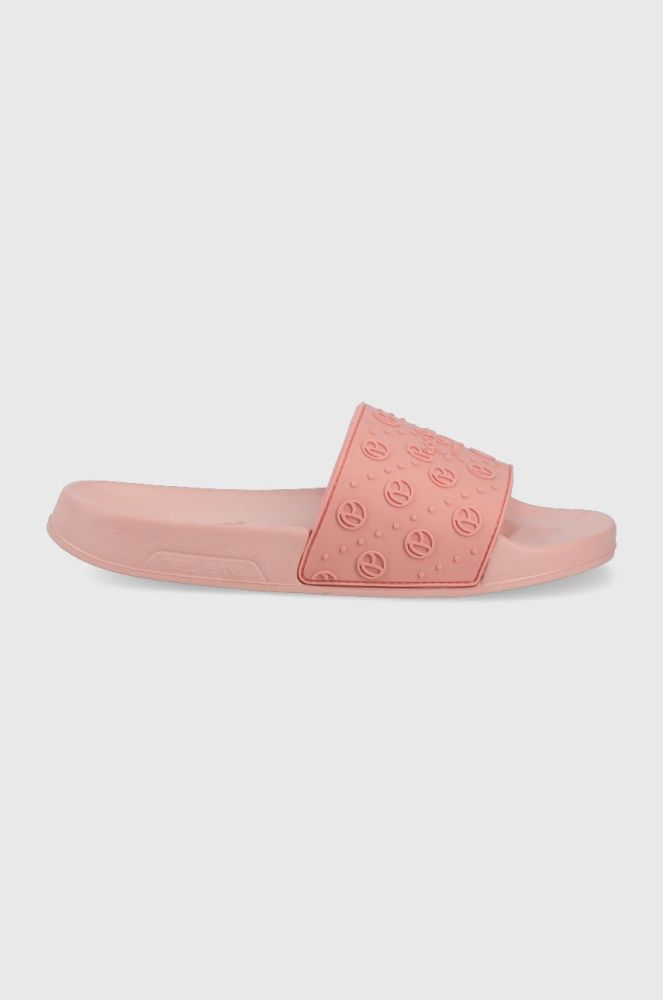 Шльопанці Pepe Jeans Slider Sport жіночі колір рожевий