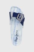 Шльопанці Pepe Jeans Oban Tie Dye жіночі колір синій
