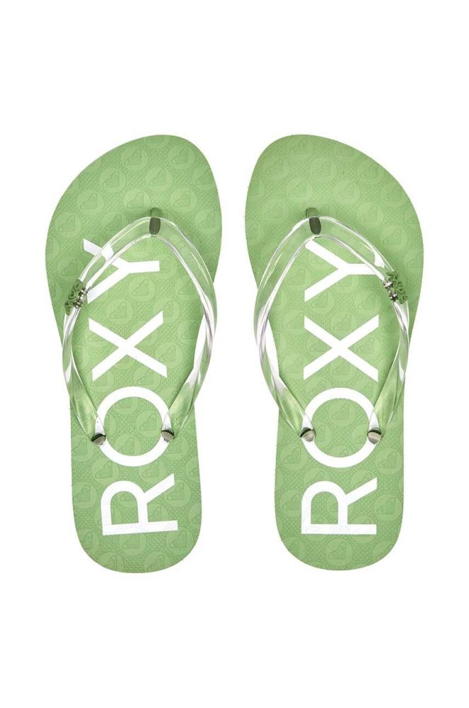 Дитячі в'єтнамки Roxy колір зелений
