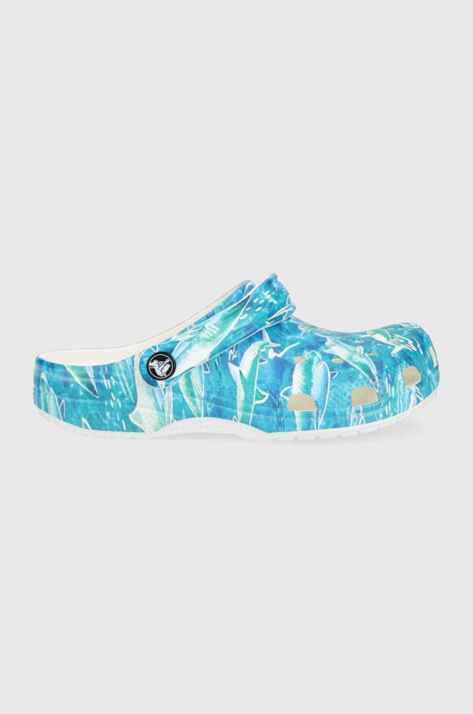 Дитячі шльопанці Crocs колір бірюзовий (2477250)