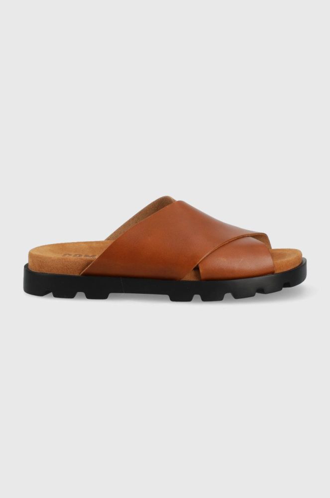Шкіряні шльопанці Camper Brutus Sandal чоловічі колір коричневий