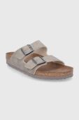 Шльопанці Birkenstock Arizona чоловічі колір сірий Regular Width