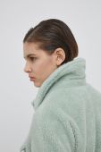 Куртка Pieces жіноча колір зелений перехідна oversize
