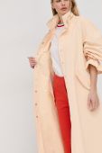 Пальто Patrizia Pepe жіночий колір бежевий перехідний