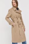 Тренч Tiger Of Sweden жіночий колір бежевий перехідний двобортний