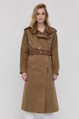 Пальто Victoria Beckham жіночий колір бежевий перехідний (2088853)