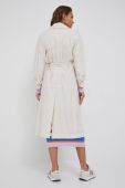 Пальто Drykorn жіночий колір бежевий перехідний без застібки