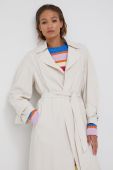 Пальто Drykorn жіночий колір бежевий перехідний без застібки