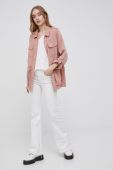 Куртка Only жіноча колір рожевий перехідна