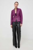Двостороння пухова куртка Patrizia Pepe жіноча колір фіолетовий перехідна (3435376)