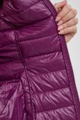 Двостороння пухова куртка Patrizia Pepe жіноча колір фіолетовий перехідна (3435376)