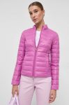 Двостороння пухова куртка Patrizia Pepe жіноча колір фіолетовий перехідна (2862072)